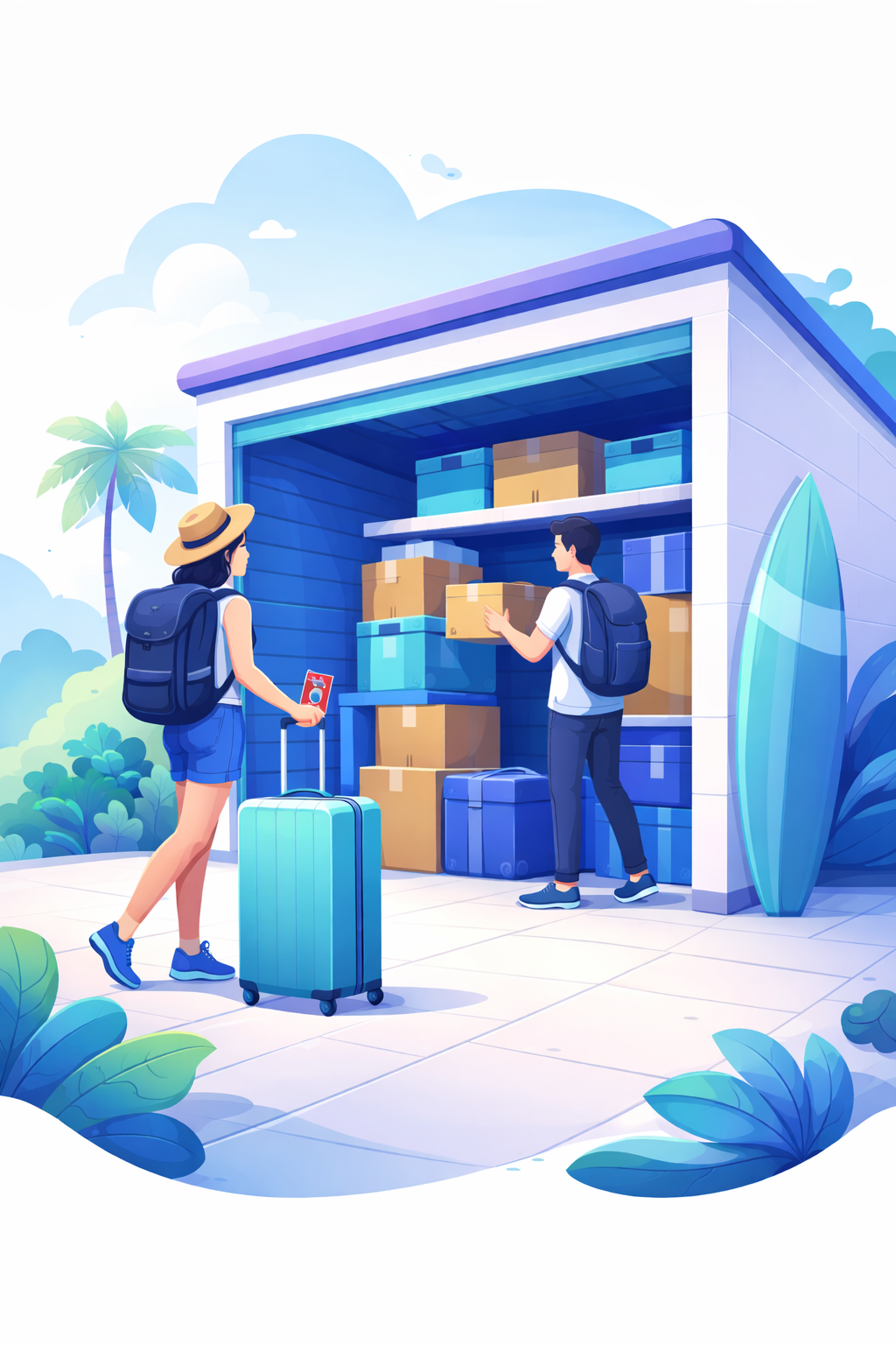 Travelers using Stashigo storage